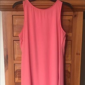 Lined high low pink dress🦩